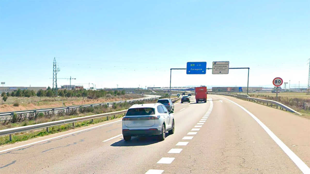 A-23高速公路维利亚努埃瓦-德加列戈路段一辆厢式货车翻车，造成4人受伤