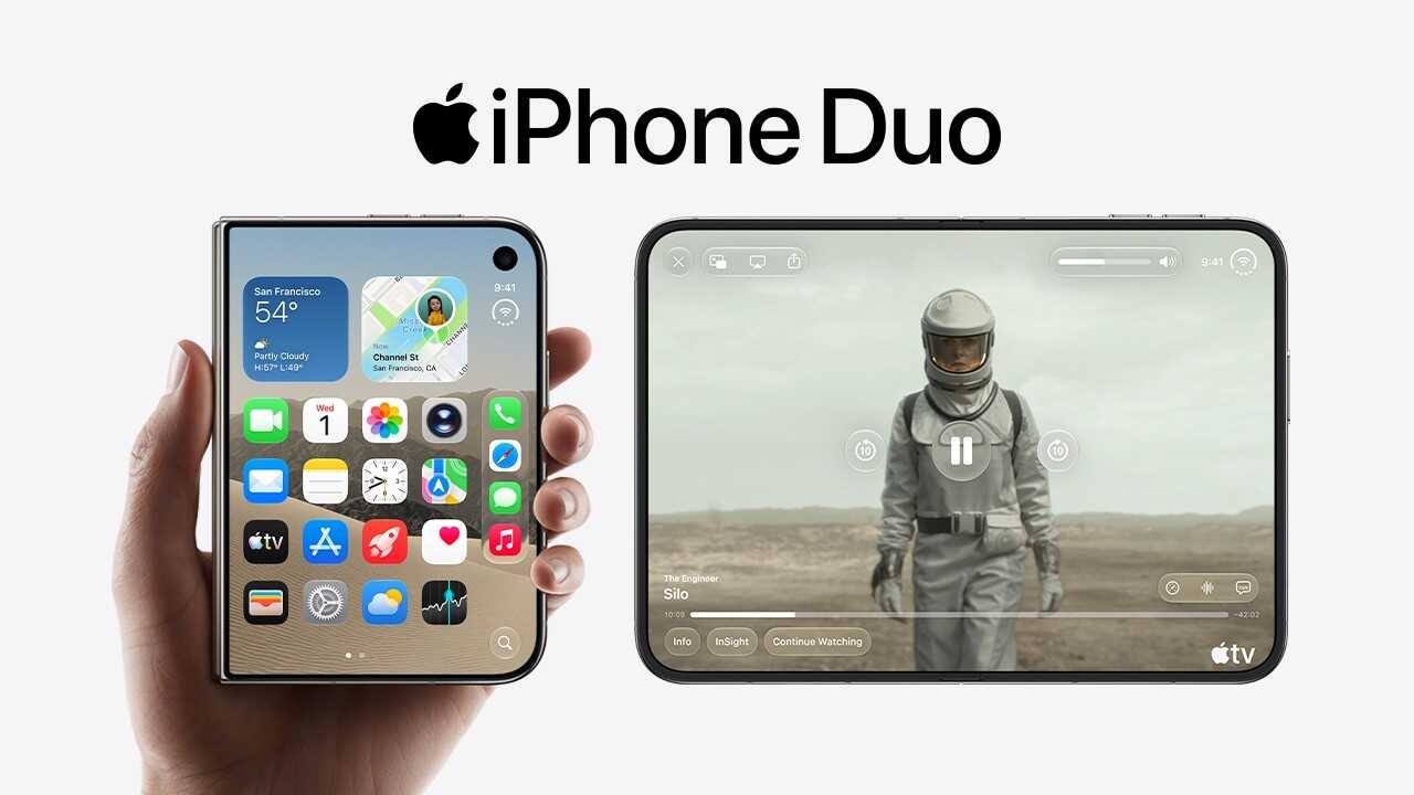 苹果首款折叠手机iPhone Duo亮相：西班牙售价与上市日期