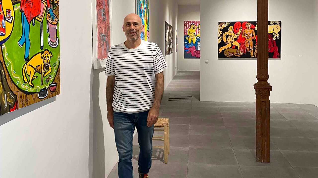 这位萨拉戈萨艺术家正在马德里展出作品：“你想要的就是跨越边界”