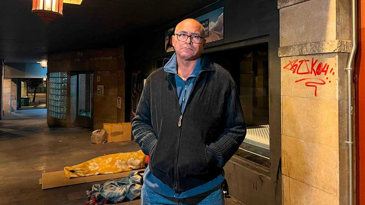 59岁的何塞·路易斯在萨拉戈萨无家可归：“我不想靠补贴或社会救助生活”
